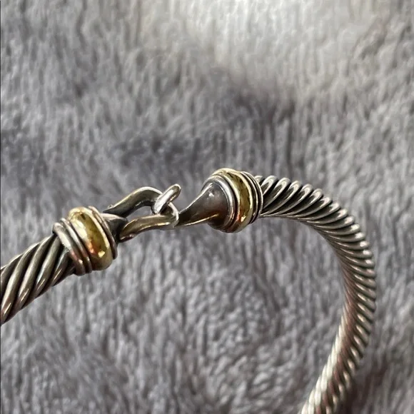 David Yurman Silver and Gold Bracelet - Picture 10 of 12